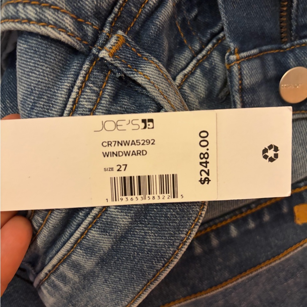 Joe's Jeans Blue Flare Wide-Leg Jeans size 27 NWT. Style model Goldie. - Picture 5 of 5